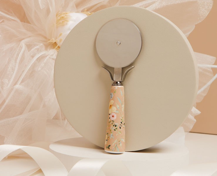 Bomboniera Matrimonio Claraluna Tagliapizza Decorazione Floreale