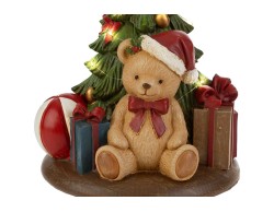 Albero di Natale con orsetto e regali in resina LED 15x10x17 – Decorazione Natalizia Le Stelle su Bomboniere Dolci Emozioni