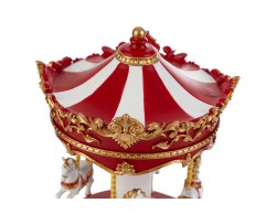 Carillon natalizio giostra carosello in resina con movimento d.14x22 cm – Decorazione Natalizia Le Stelle su Bomboniere Dolci Emozioni