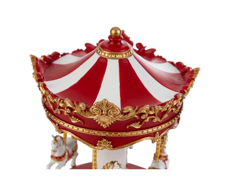 Carillon natalizio giostra carosello in resina con movimento d.14x22 cm – Decorazione Natalizia Le Stelle su Bomboniere Dolci Emozioni