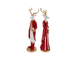 Coppia di renne natalizie in resina eleganti 10x9x35 cm assortite in 2 modelli – Decorazione Natalizia Le Stelle su Bomboniere Dolci Emozioni