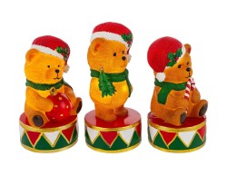 Tris di lampade natalizie Orsetto in plastica 10,5x10,5x21,5 cm assortite in 3 varianti – Decorazione Natalizia Le Stelle su Bomboniere Dolci Emozioni