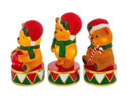 Tris di lampade natalizie Orsetto in plastica 10,5x10,5x21,5 cm assortite in 3 varianti – Decorazione Natalizia Le Stelle su Bomboniere Dolci Emozioni