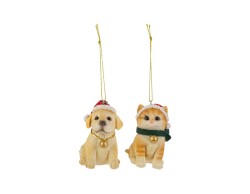 Appendino natalizio per albero in resina Cane e Gatto 7,5 cm - 2 varianti assortite – Decorazione Natalizia Le Stelle su Bomboniere Dolci Emozioni