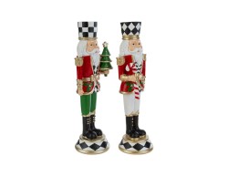 Soldati Schiaccianoci natalizi da tavolo in resina h.26 cm - Assortimento 2 varianti – Decorazione Natalizia Le su Bomboniere Dolci Emozioni