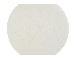 Tris di palline di Natale in vetro bianco opaco da 12 cm con motivo geometrico