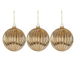 Set 3 palline natalizie in vetro oro opaco diametro 12 cm – Decorazione Natalizia Le Stelle su Bomboniere Dolci Emozioni