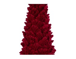 Albero di Natale decorativo in resina con rivestimento in velluto rosso h 22 cm – Decorazione Natalizia Le Stelle su Bomboniere Dolci Emozioni