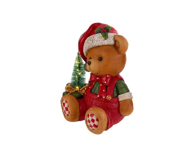 Orsetto natalizio con luci LED decorazione luminosa in resina – Decorazione Natalizia Le Stelle su Bomboniere Dolci Emozioni