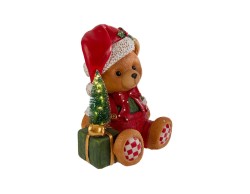 Orsetto natalizio con luci LED decorazione luminosa in resina – Decorazione Natalizia Le Stelle su Bomboniere Dolci Emozioni