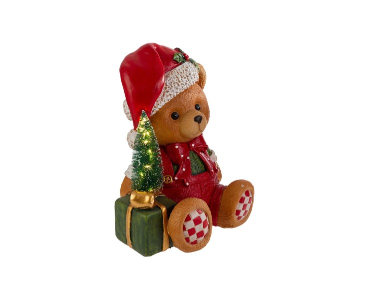 Orsetto natalizio con luci LED decorazione luminosa in resina – Decorazione Natalizia Le Stelle su Bomboniere Dolci Emozioni