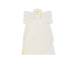 Appendino campana in porcellana bianca LED – Decorazione Natalizia Le Stelle su Bomboniere Dolci Emozioni