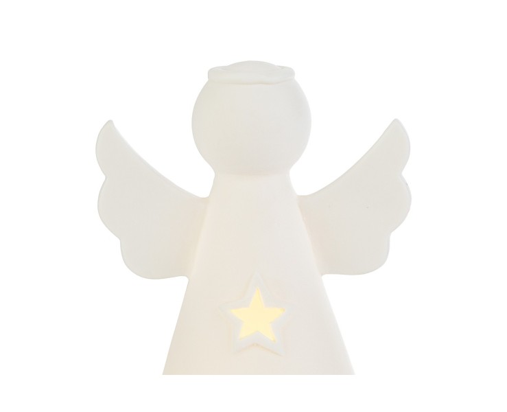 Angelo in porcellana bianca LED statuina natalizia traforata – Decorazione Natalizia Le Stelle su Bomboniere Dolci Emozioni