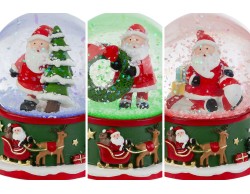 Ampolla Babbo Natale in resina con luci LED e neve - 3assortiti  – Decorazione Natalizia Le Stelle su Bomboniere Dolci Emozioni