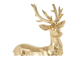 Renna natalizia in resina oro lucido scultura decorativa 38 cm – Decorazione Natalizia Le Stelle su Bomboniere Dolci Emozioni