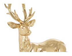 Renna natalizia in resina oro lucido scultura decorativa 22 cm – Decorazione Natalizia Le Stelle su Bomboniere Dolci Emozioni