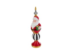 Babbo Natale in resina con luci LED statuina decorativa da terra 57 cm – Decorazione Natalizia Le Stelle su Bomboniere Dolci Emozioni
