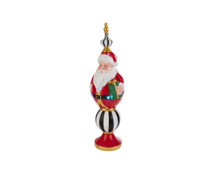 Babbo Natale in resina con luci LED h41 cm – Decorazione Natalizia Le Stelle su Bomboniere Dolci Emozioni