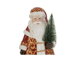 Babbo Natale in resina elegante con alberello h. 23 cm– Decorazione Natalizia Le Stelle su Bomboniere Dolci Emozioni