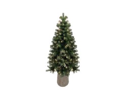 Albero di Natale artificiale alto 210 cm e largo 102 cm con 848 rami folti e 280 luci LED