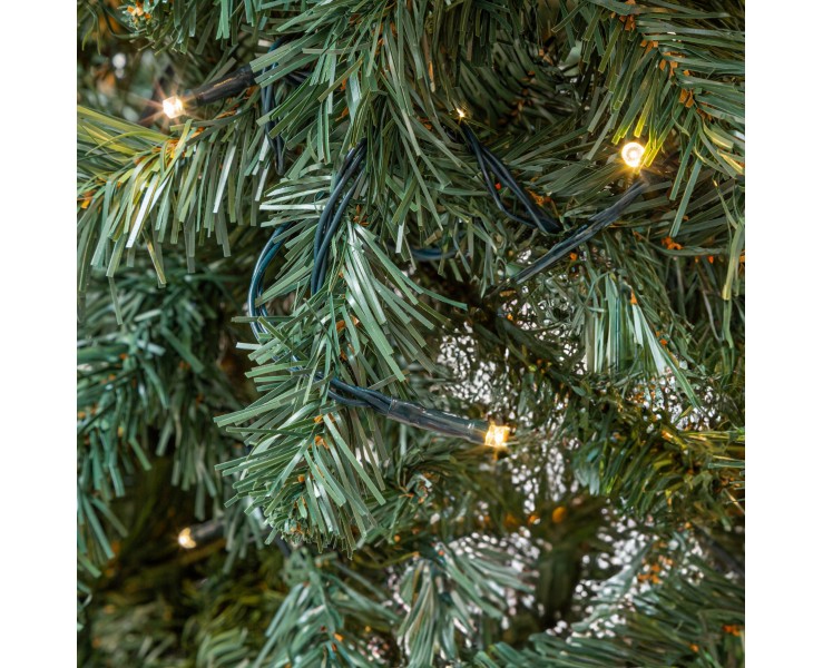 Albero di Natale artificiale con 280 luci LED integrate 848 rami h. 210 cm da interno – Decorazione Natalizia Le Stel su Bomboniere Dolci Emozioni