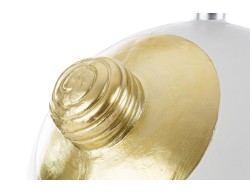 Base per albero di Natale a forma di pallina in ceramica bianca e oro 41,5x41,5xh. 44 cm – Decorazione Natalizia Le Stelle su Bomboniere Dolci Emozioni