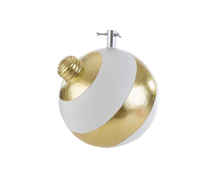 Base per albero di Natale a forma di pallina in ceramica bianca e oro 41,5x41,5xh. 44 cm – Decorazione Natalizia Le Stelle su Bomboniere Dolci Emozioni