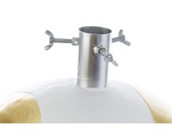 Base per albero di Natale a forma di pallina in ceramica bianca e oro 41,5x41,5xh. 44 cm – Decorazione Natalizia Le Stelle su Bomboniere Dolci Emozioni