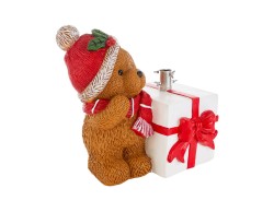 Base per albero di Natale con orsetto in resina pesante 5,5 kg 42x33xh. 41 cm – Decorazione Natalizia Le Stelle su Bomboniere Dolci Emozioni
