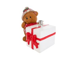 Base per albero di Natale con orsetto in resina pesante 5,5 kg 42x33xh. 41 cm – Decorazione Natalizia Le Stelle su Bomboniere Dolci Emozioni