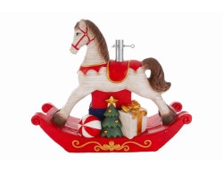 Base per albero di Natale artificiale pesante 8,5 kg con statuina di cavalluccio a dondolo