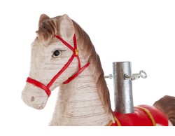 Base per albero di Natale cavalluccio a dondolo in resina pesante 8,5 kg 73x20xh. 61 cm – Decorazione Natalizia Le Stelle su Bomboniere Dolci Emozioni