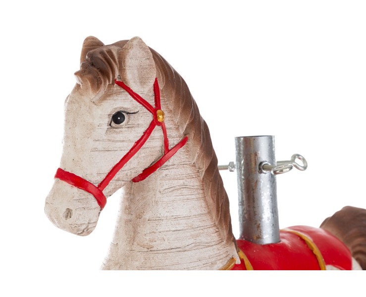 Base per albero di Natale cavalluccio a dondolo in resina pesante 8,5 kg 73x20xh. 61 cm – Decorazione Natalizia Le Stelle su Bomboniere Dolci Emozioni