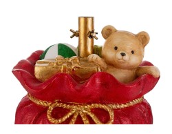 Base per albero di Natale a forma di sacco in resina rosso e oro – Decorazione Natalizia Le Stelle su Bomboniere Dolci Emozioni