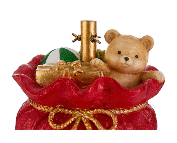 Base per albero di Natale a forma di sacco in resina rosso e oro – Decorazione Natalizia Le Stelle su Bomboniere Dolci Emozioni