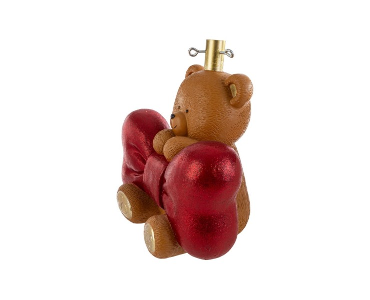 Base per albero di Natale con orsetto e fiocco rosso in resina – Decorazione Natalizia Le Stelle su Bomboniere Dolci Emozioni