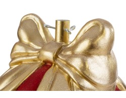 Base per albero di Natale a forma di palla di Natale gigante rossa e bianca in resina – Decorazione Natalizia Le Stelle su Bomboniere Dolci Emozioni