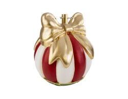 Base per albero di Natale a forma di palla di Natale gigante rossa e bianca in resina – Decorazione Natalizia Le Stelle su Bomboniere Dolci Emozioni