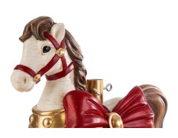 Base per albero di Natale a forma di cavallo a dondolo in resina – Decorazione Natalizia Le Stelle su Bomboniere Dolci Emozioni