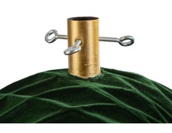 Base per albero di Natale a forma di palla di Natale in velluto verde e oro – Decorazione Natalizia Le Stelle su Bomboniere Dolci Emozioni