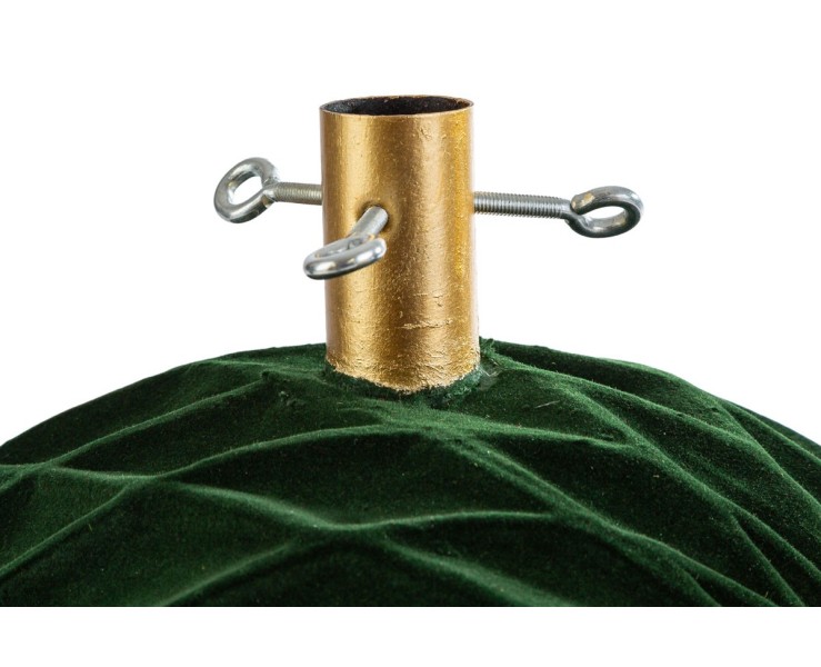 Base per albero di Natale a forma di palla di Natale in velluto verde e oro – Decorazione Natalizia Le Stelle su Bomboniere Dolci Emozioni