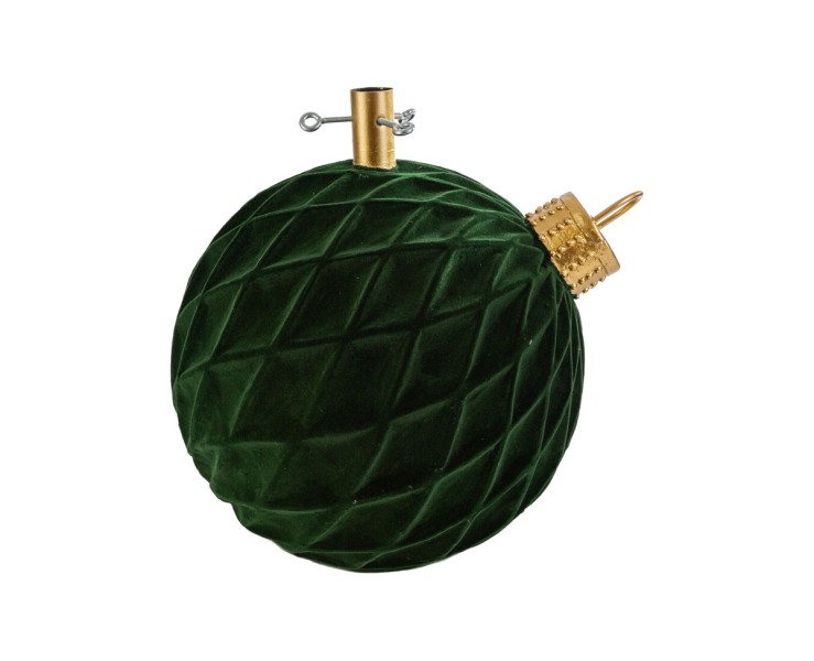 Base per albero di Natale a forma di palla di Natale in velluto verde e oro – Decorazione Natalizia Le Stelle su Bomboniere Dolci Emozioni