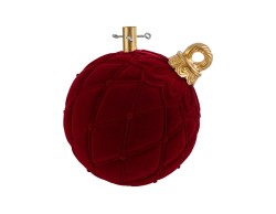Base per albero di Natale a forma di palla di Natale in velluto bordeaux e oro – Decorazione Natalizia Le Stelle su Bomboniere Dolci Emozioni