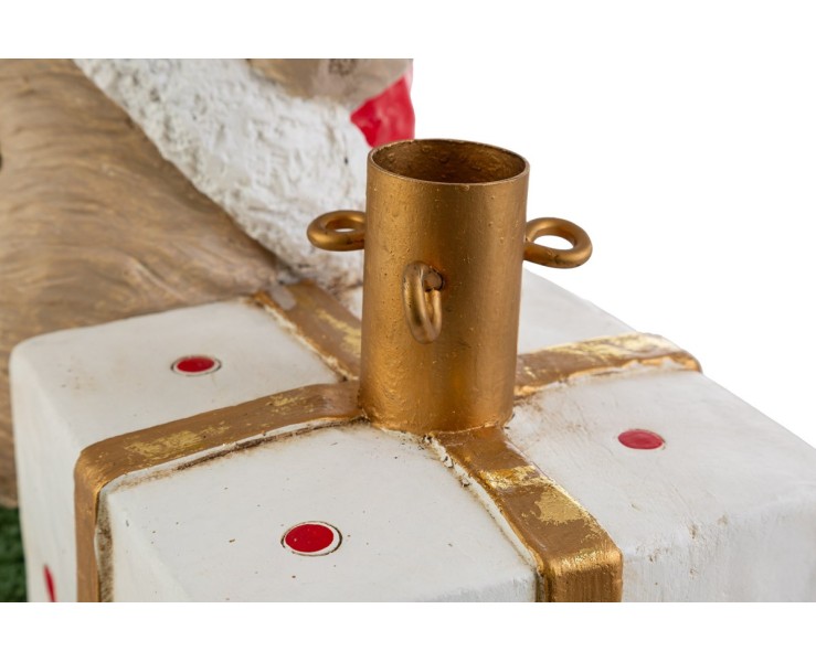 Base per albero di Natale con orsetto e pacchi regalo in resina – Decorazione Natalizia Le Stelle su Bomboniere Dolci Emozioni