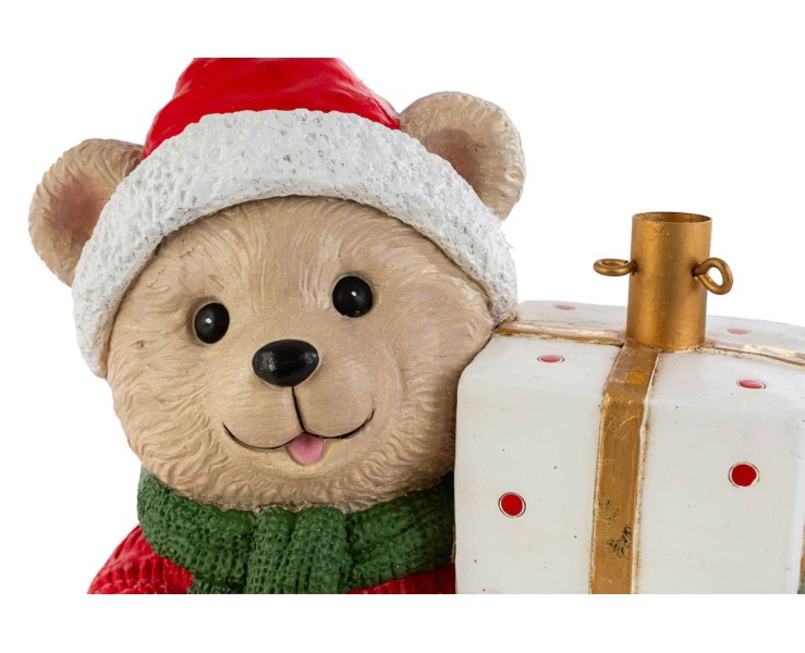 Base per albero di Natale con orsetto e pacchi regalo in resina – Decorazione Natalizia Le Stelle su Bomboniere Dolci Emozioni