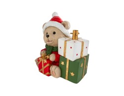 Base per albero di Natale con orsetto e pacchi regalo in resina – Decorazione Natalizia Le Stelle su Bomboniere Dolci Emozioni