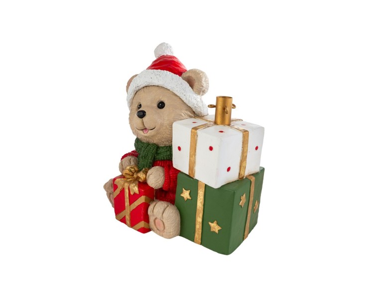 Base per albero di Natale con orsetto e pacchi regalo in resina – Decorazione Natalizia Le Stelle su Bomboniere Dolci Emozioni