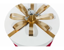 Base per albero di Natale luminosa a LED Plug-In a forma di pacco regalo rosso 32x35 cm – Decorazione Natalizia Le Stelle su Bomboniere Dolci Emozioni