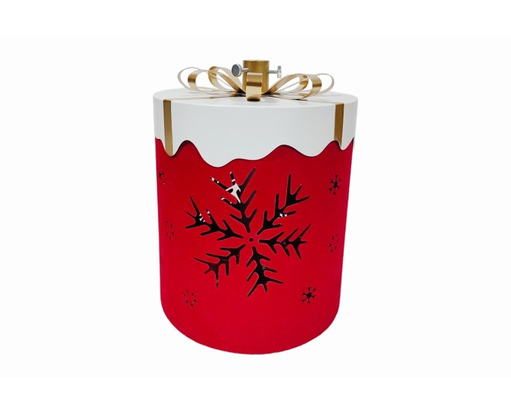 Base per albero di Natale luminosa a LED Plug-In a forma di pacco regalo rosso 32x35 cm – Decorazione Natalizia Le Stelle su Bomboniere Dolci Emozioni
