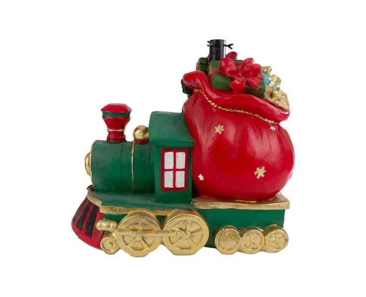 Base per albero di Natale a forma di trenino in resina colorata – Decorazione Natalizia Le Stelle su Bomboniere Dolci Emozioni